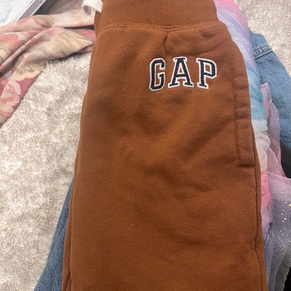 Boys , brown , straight hot leg sweat painters . Size small